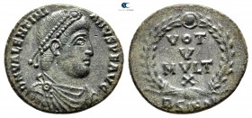Valentinian I AD 364-375. Sirmium. Follis Æ