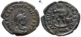 Valentinian II AD 375-392. Heraclea. Follis Æ