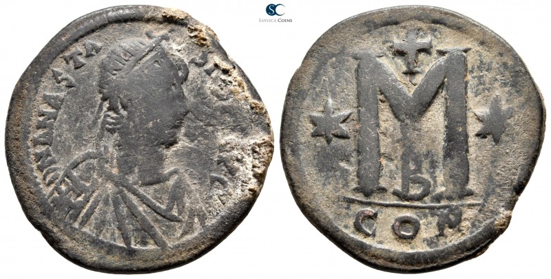 Anastasius I AD 491-518. Constantinople
Follis Æ

35 mm., 17,67 g.



ver...