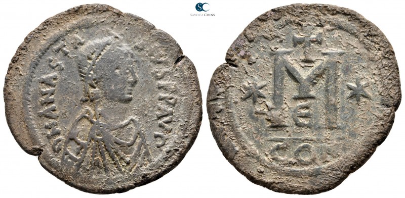 Anastasius I AD 491-518. Constantinople
Follis Æ

38 mm., 18,16 g.



ver...