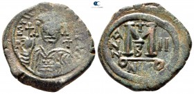 Tiberius II Constantine AD 578-582. Nikomedia. 2nd officina. Follis Æ