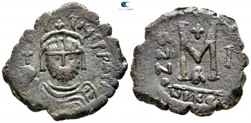 Heraclius AD 610-641. Nikomedia
Follis Æ

32 mm., 11,53 g.



very fine