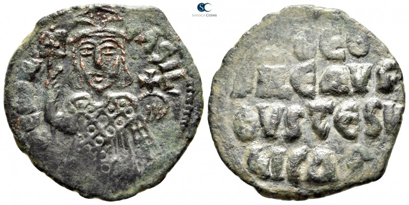 Theophilus AD 829-842. Constantinople
Follis Æ

29 mm., 7,02 g.



very f...
