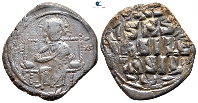 Constantine IX Monomachus AD 1042-1055. Constantinople
Anonymous follis Æ

29...