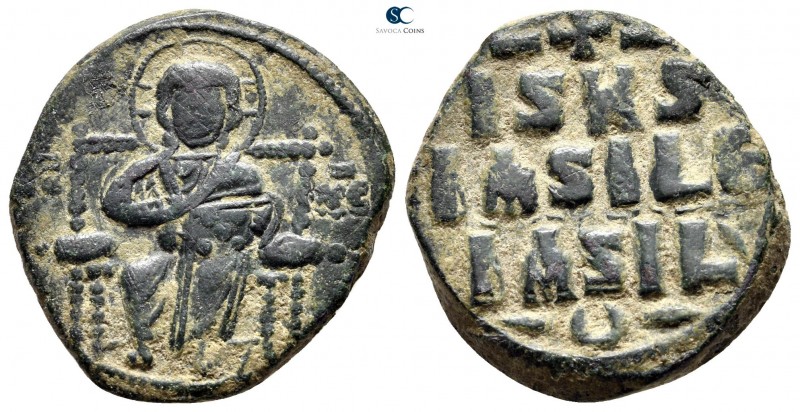 Constantine IX Monomachus AD 1042-1055. Constantinople
Anonymous follis Æ

27...