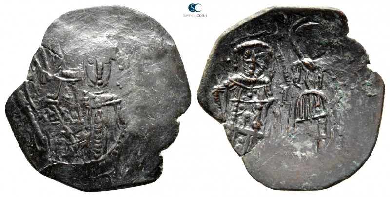 Michael VIII Palaeologus AD 1261-1282. Uncertain mint
Trachy Æ

23 mm., 1,85 ...