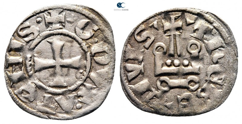 Guillaume II de Villehardouin AD 1246-1278. 
Denier BI

19 mm., 0,75 g.


...