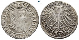 Germany. Duchy of Liegnitz-Brieg. Friedrich II, Duke of Liegnitz-Brieg AD 1488-1547. Groschen AR