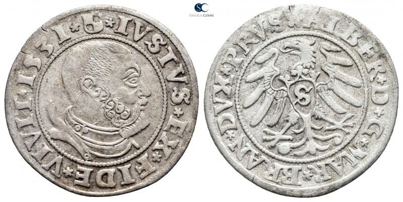 Germany. Preußen. Albrecht AD 1525-1569.
Groschen AR 1531

22 mm., 1,92 g.
...