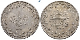 Turkey. Qustantiniya (Constantinople). Muhammad V AD 1909-1918. 20 Kurush AR
