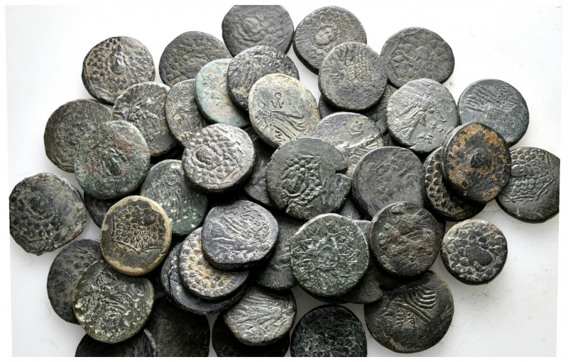 Lot of ca. 60 greek bronze coins / SOLD AS SEEN, NO RETURN!

very fine
