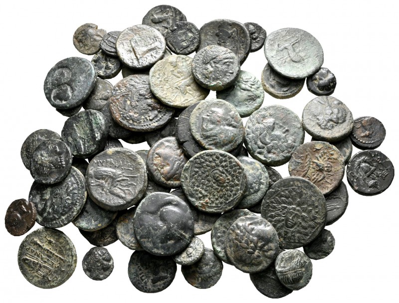 Lot of ca. 60 greek bronze coins / SOLD AS SEEN, NO RETURN!

very fine