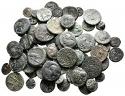 Lot of ca. 60 greek bronze coins / SOLD AS SEEN, NO RETURN!very fine