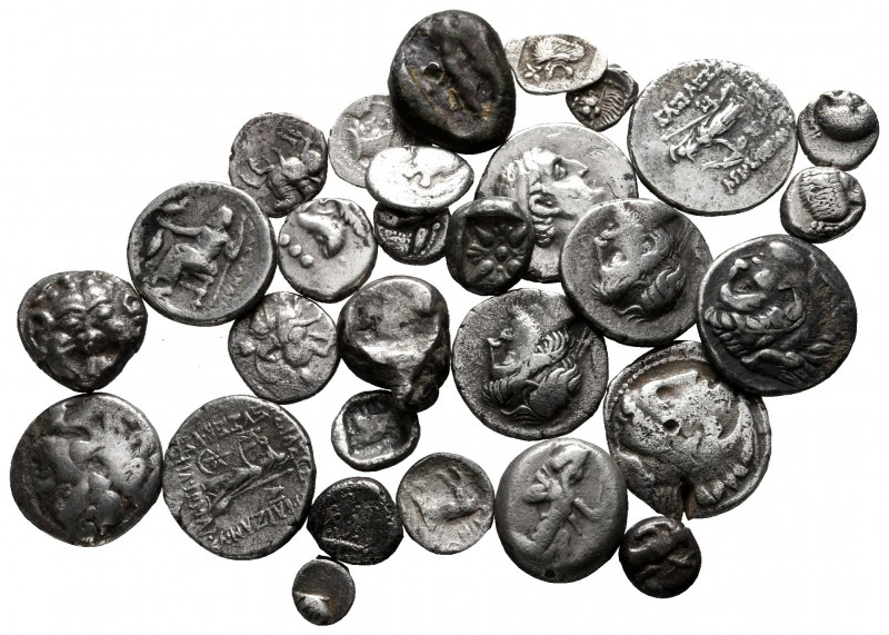 Lot of ca. 30 greek silver coins / SOLD AS SEEN, NO RETURN!

very fine