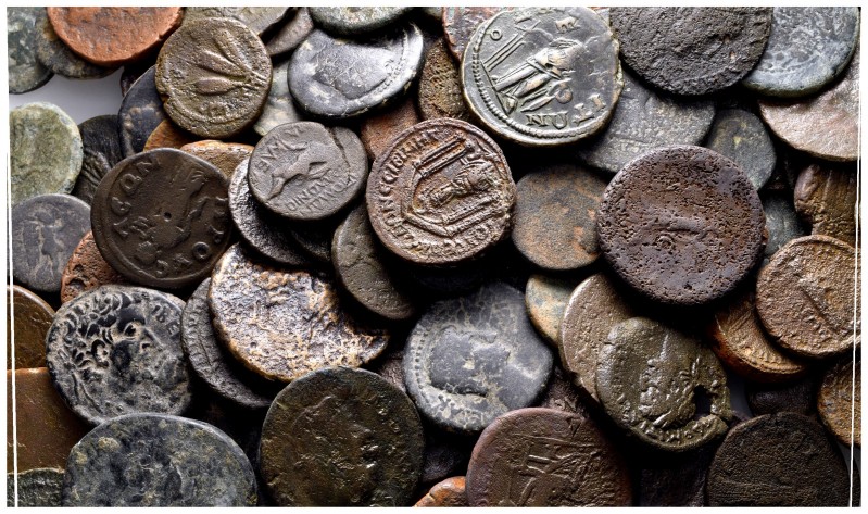 Lot of ca. 200 roman provincial bronze coins / SOLD AS SEEN, NO RETURN!

nearl...