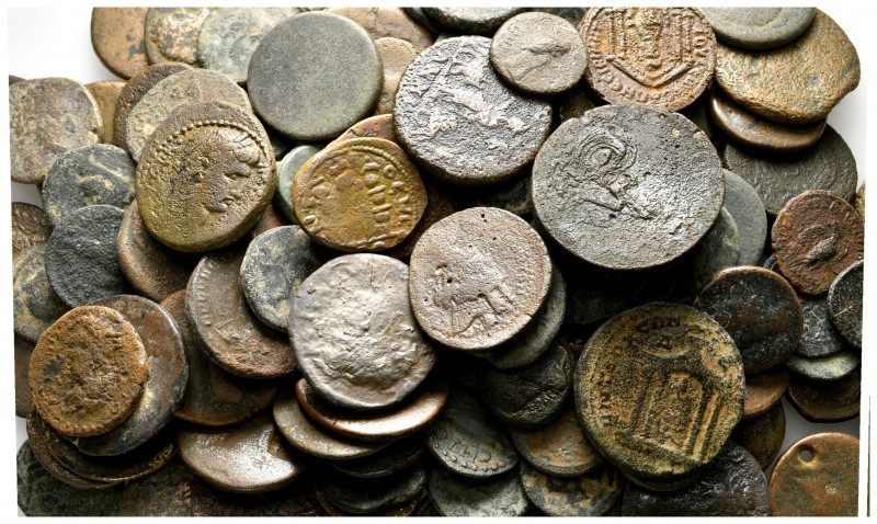 Lot of ca. 200 roman provincial bronze coins / SOLD AS SEEN, NO RETURN!

nearl...