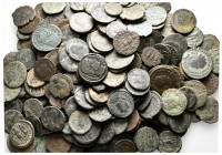 Lot of ca. 250 roman bronze coins / SOLD AS SEEN, NO RETURN!nearly very fine