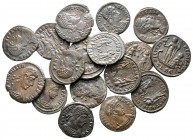 Lot of ca. 17 roman bronze coins / SOLD AS SEEN, NO RETURN!good very fine