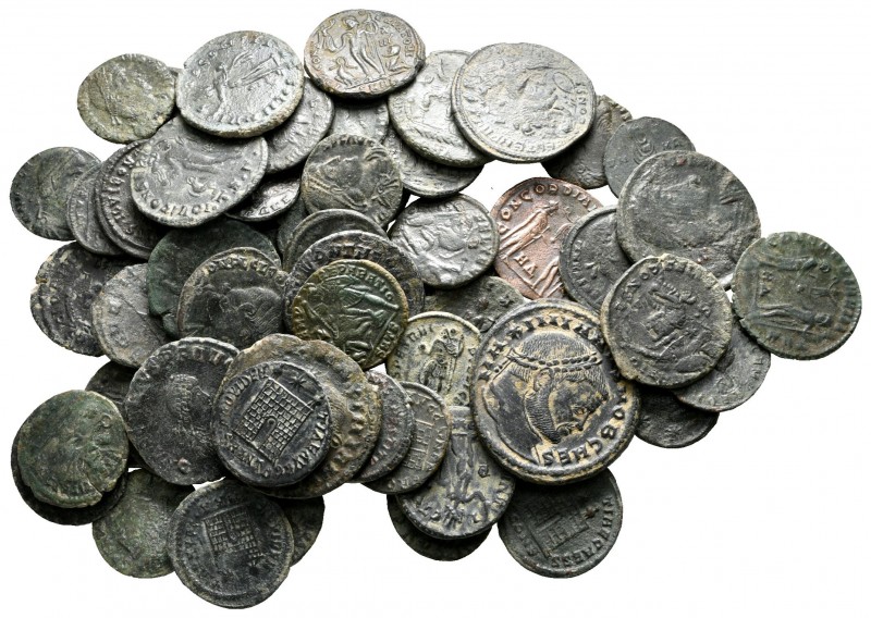 Lot of ca. 60 late roman bronze coins / SOLD AS SEEN, NO RETURN!

very fine
