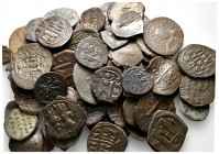 Lot of ca. 75 byzantine bronze coins / SOLD AS SEEN, NO RETURN!very fine