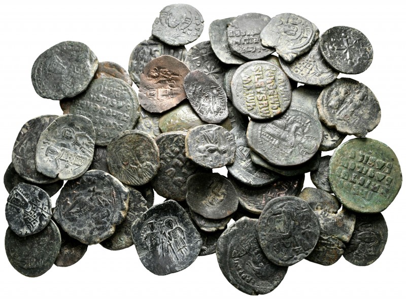 Lot of ca. 50 byzantine bronze coins / SOLD AS SEEN, NO RETURN!

nearly very f...