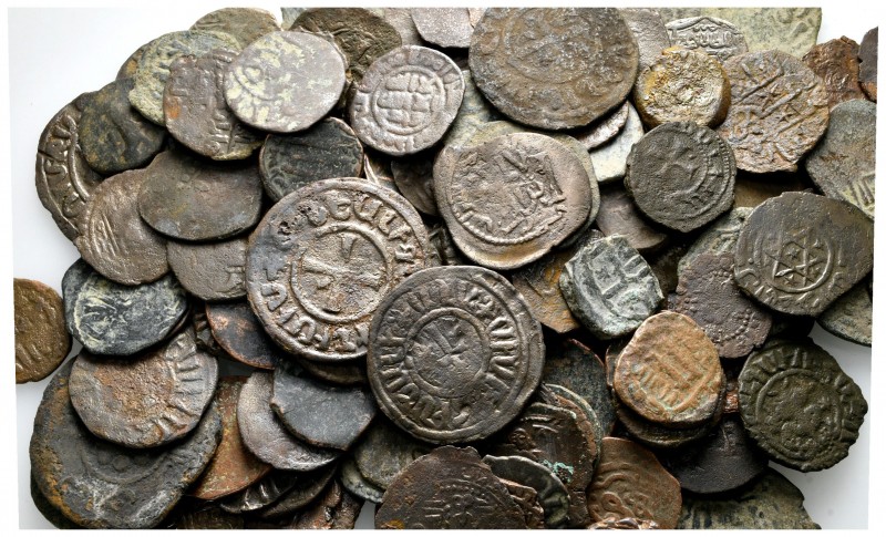 Lot of ca. 130 medieval bronze coins / SOLD AS SEEN, NO RETURN!

very fine