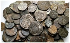 Lot of ca. 130 medieval bronze coins / SOLD AS SEEN, NO RETURN!very fine