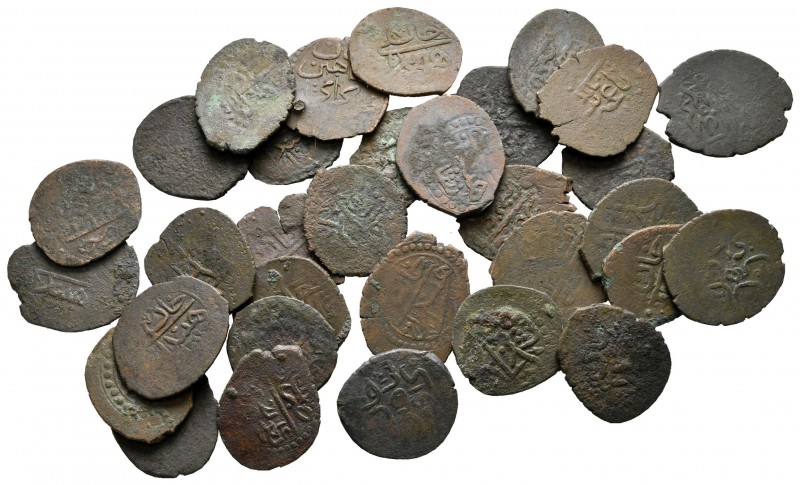 Lot of ca. 32 ottoman bronze coins / SOLD AS SEEN, NO RETURN!

nearly very fin...