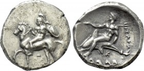 CALABRIA. Tarentum. Didrachme (Circa 355-340 BC).