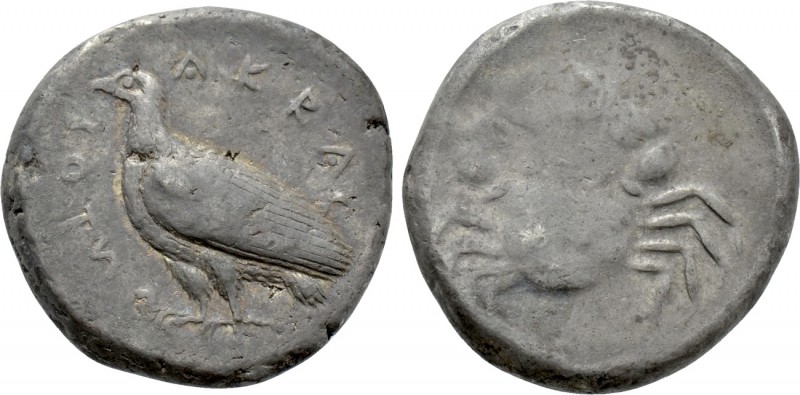 SICILY. Akragas. Didrachm (510-500 BC). 

Obv: AKPAC / ΑΝΤΟΣ. 
Sea eagle stan...