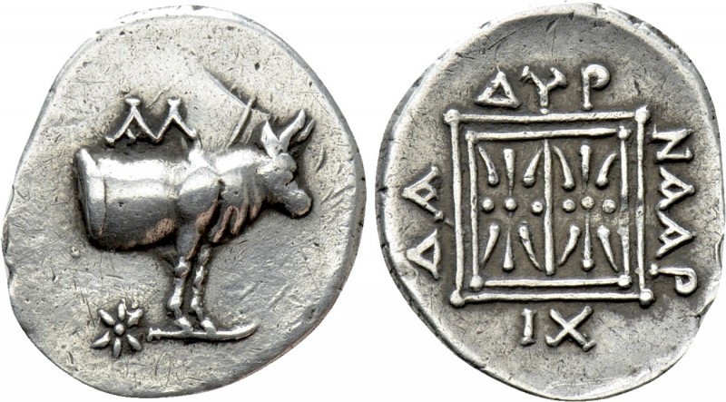 ILLYRIA. Dyrrhachion. Didrachm (Circa 250-229 BC). Naarchida and Alkaios, magist...