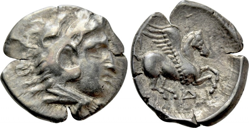 ILLYRIA. Dyrrhachion. Hemidrachm (Circa 275-270 BC). 

Obv: Head of Heracles r...