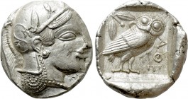 ATTICA. Athens. Tetradrachm (Circa 465-460 BC). Transitional issue.
