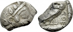 ATTICA. Athens. Tetradrachm (Circa 470-465 BC). Transitional issue