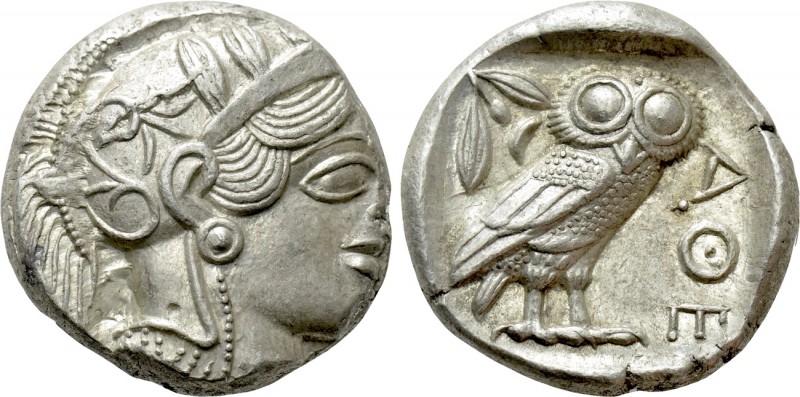 ATTICA. Athens. Tetradrachm (Circa 454-404 BC). 

Obv: Helmeted head of Athena...