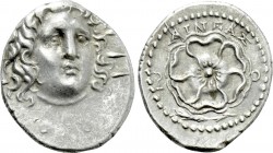 CARIA. Rhodes. Drachm (Circa 88/42 BC-AD 14). Aineas, magistrate.