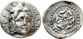 CARIA. Rhodes. Drachm (Circa 88/42 BC-AD 14). Kritokles, magistrate.