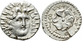 CARIA. Rhodes. Drachm (Circa 88/42 BC-AD 14). Euphranor, magistrate.