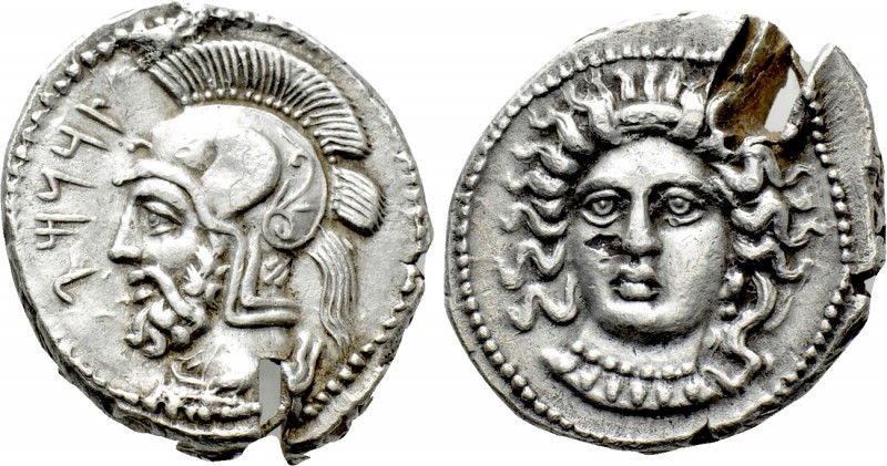 CILICIA. Tarsos. Tarkumuwa (Datames) (Satrap of Cilicia and Cappadocia, 378-372 ...