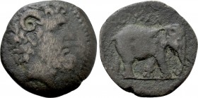 KINGS OF NUMIDIA. Juba I (Circa 60-46 BC). Ae.