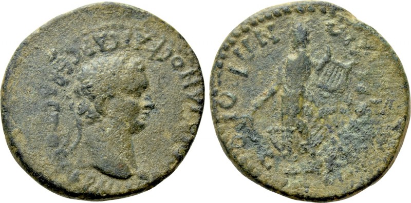 LYDIA. Tralleis. Domitian (81-96). Ae. 

Obv: ΔΟΜΙΤΙΑΝΟϹ ΚΑΙϹΑΡ ϹƐΒΑϹΤΟϹ ΓƐΡΜΑ...