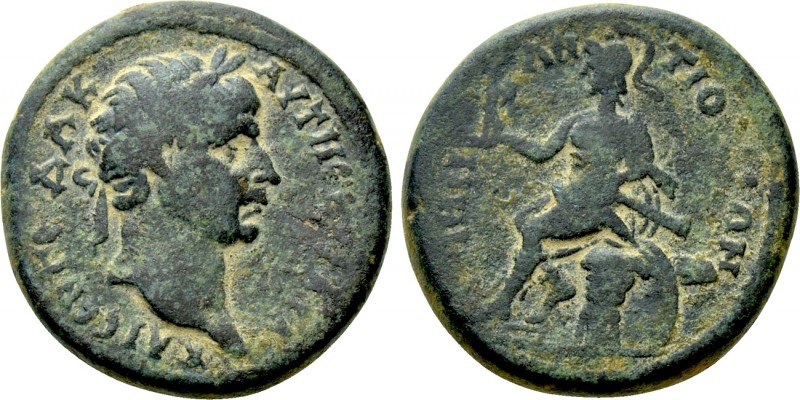 CARIA. Antioch ad Maeandrum. Trajan (98-117). Ae. 

Obv: ΑΥΤ ΝΕΡ ΤΡΑΙ ΚΑΙ ϹΕ Γ...