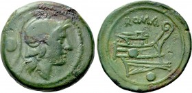 ANONYMOUS. Ae Uncia (215-212 BC). Rome.