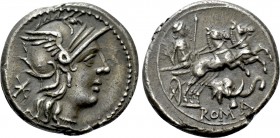 L.CAECILIUS METELLUS DIADEMATUS. Denarius (128 BC). Rome.