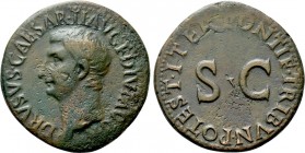DRUSUS (Died AD 23). As. Rome. Restoration issue struck under Tiberius.