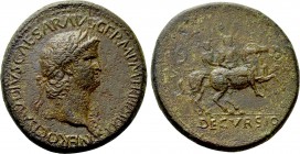 NERO (54-68). Sestertius. Rome, or possibly Balkan mint.