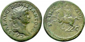 DOMITIAN (Caesar, 69-81). Dupondius. Rome.