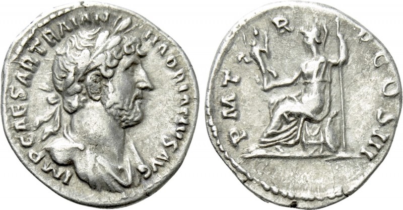 HADRIAN (117-138). Denarius. Rome. 

Obv: IMP CAESAR TRAIAN HADRIANVS AVG. 
L...