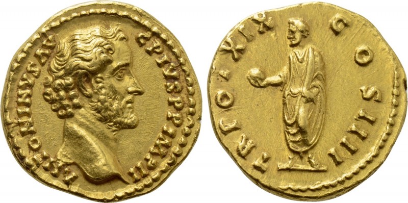 ANTONINUS PIUS (138-161). GOLD Aureus. Rome.

Obv: ANTONINVS AVG PIVS P P IMP ...