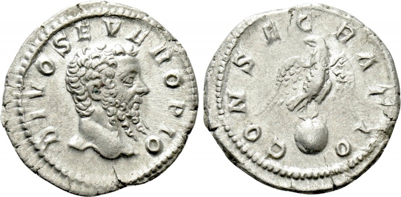 DIVUS SEPTIMIUS SEVERUS (Died 211). Denarius. Rome. Struck under Caracalla. 

...